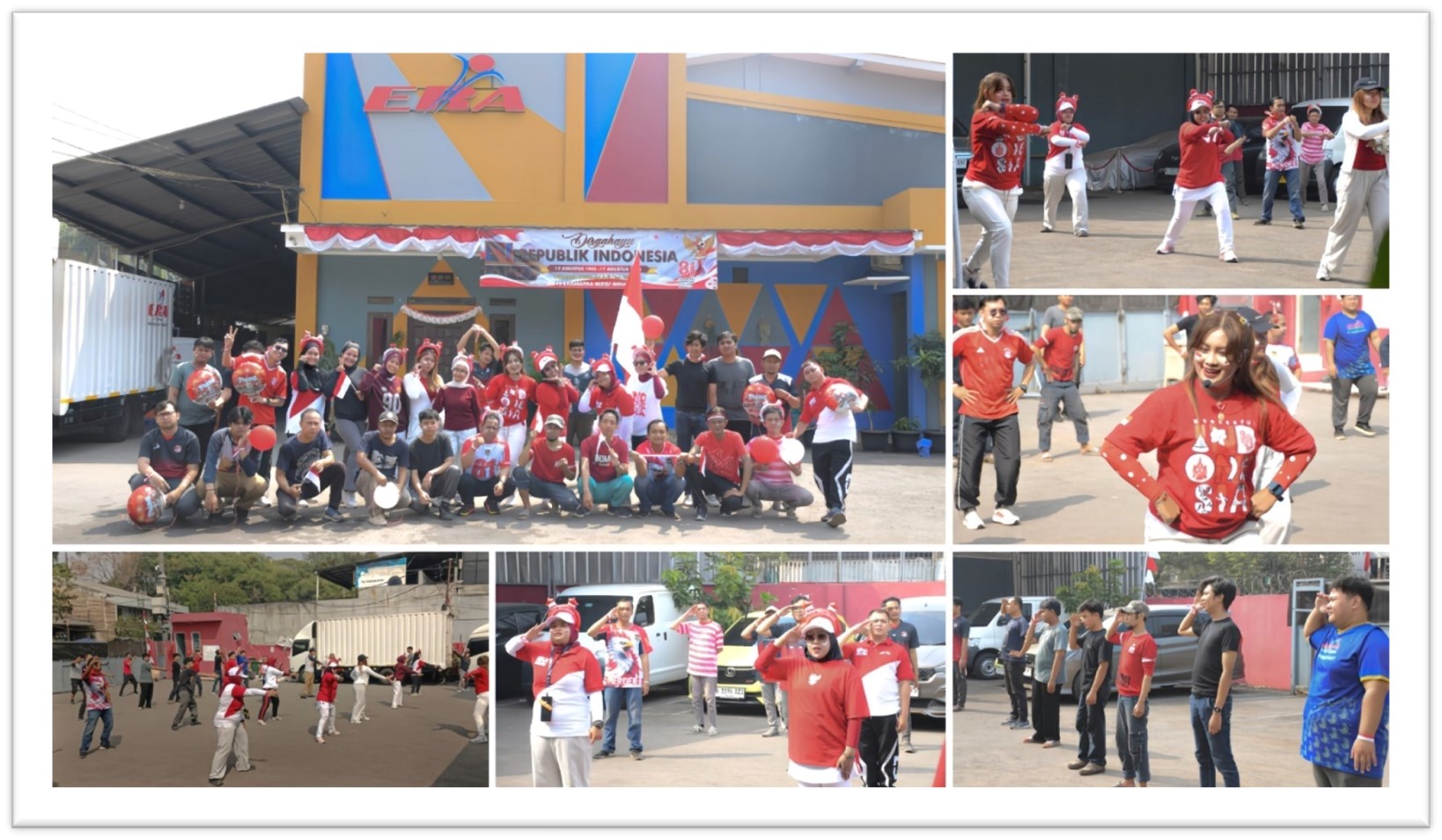 Semangat Merah Putih dalam Senam Sehat ERA Express